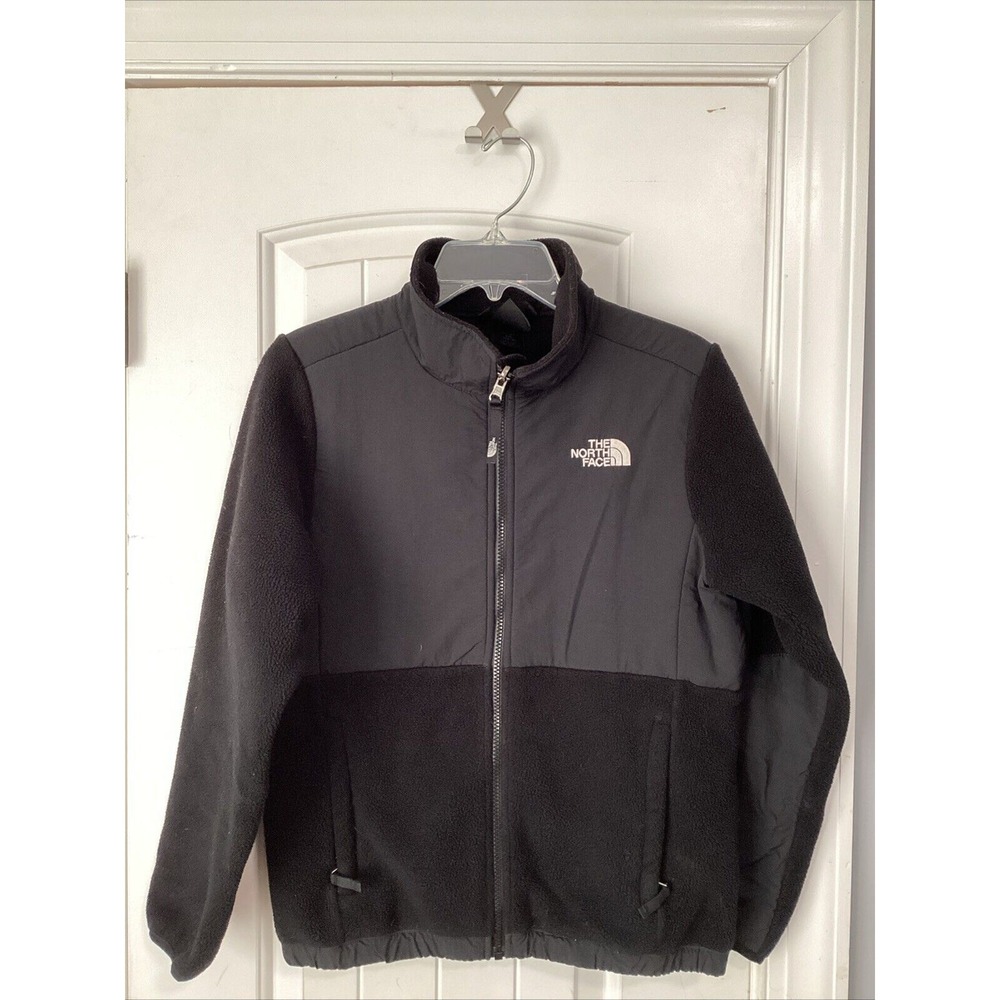 THE NORTH FACE Full Zip Up Black Fleece Jacket Girl's Size Large 14-16
